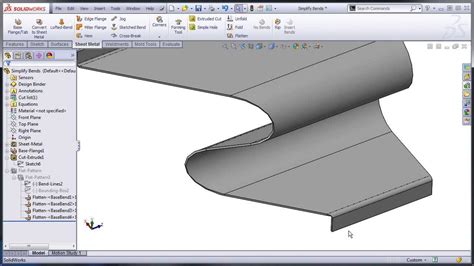 solidworks sheet metal curved bend|solidworks sheet metal sketched bend.